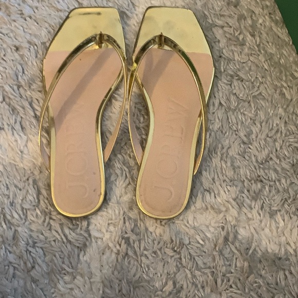 Metallic square toe thong sandal - Picture 5 of 6